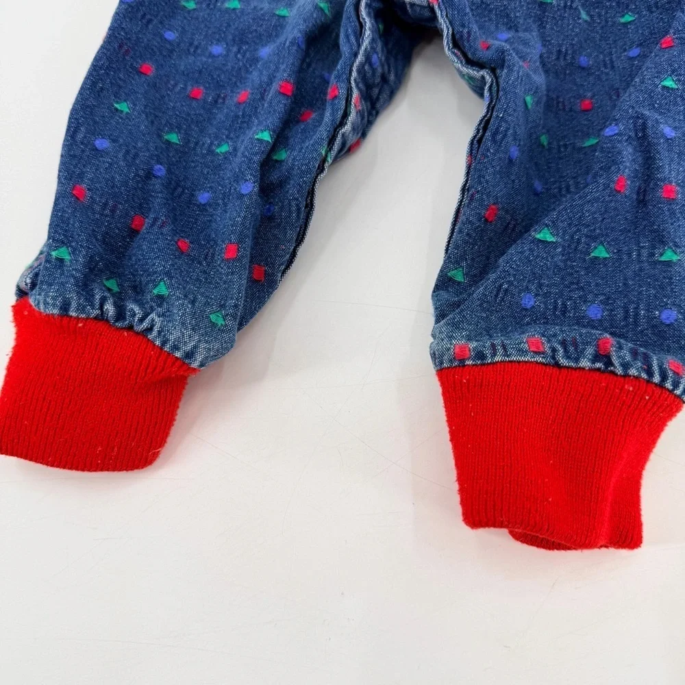 Vintage Oshkosh Shapes Baby Overalls Size 12 months FLAWS